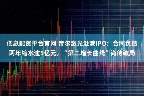 低息配资平台官网 帝尔激光赴港IPO：合同负债两年缩水逾5亿元，“第二增长曲线”尚待破局